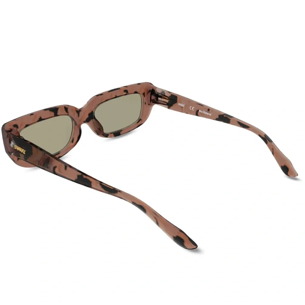 SWWAY San Fran Slim Sunglasses in Pink Tortoise - Picture 4 of 4